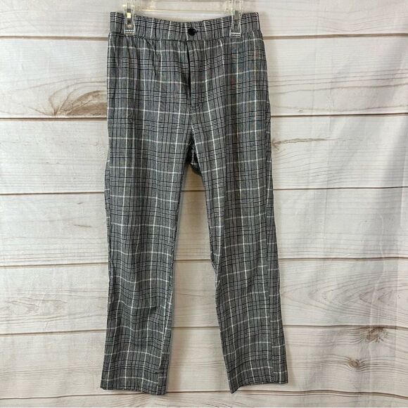 Sky & Sparrow Pants - NWOT Sky & Sparrow Women’s Black & White Plaid Dress Pants Elastic Waist Small